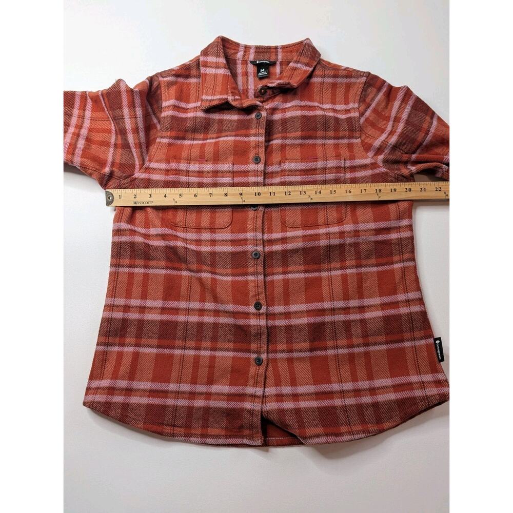 Cotopaxi Organic Mero Flannel Shirt in Spice Orange Woman Size M - Picture 10 of 13